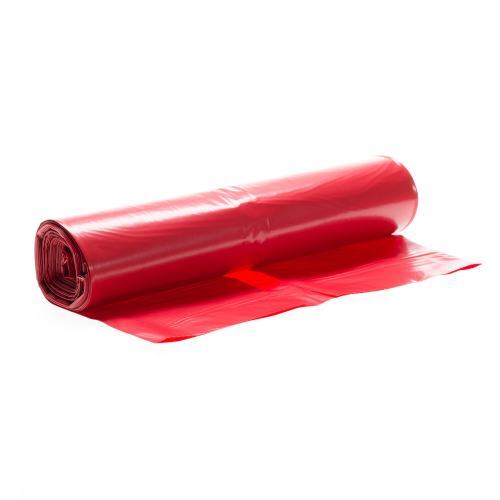 Plastic zak HDPE 50 x 90 cm 20 rood, 60 l - Eerste hulp bij |